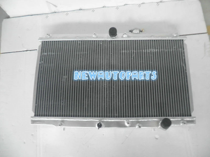 Radiador de aluminio + ventiladores para Honda Prelude 1997-2001 Accord 1994-1997 2,2 4 cilindros MT Foto 4 de 4