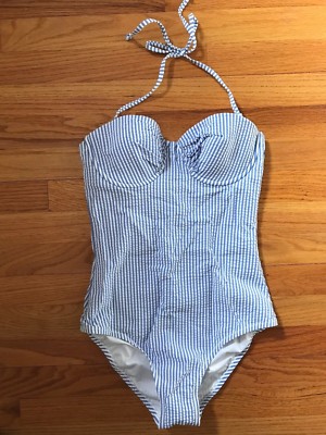 seersucker one piece swimsuit
