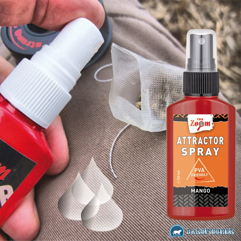 50ml CARP ZOOM ATTRACTOR SPRAY AROMA LOCKSTOFF FÜR HAKENKÖDER, GUMMIKÖDER, BAIT