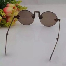 Old Chinese Crystal glasses Tawny Old Shanghai Sunglasses statue f845