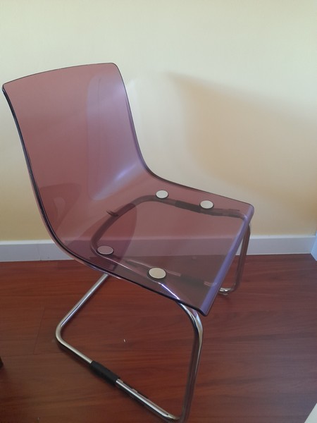Juego de 6 sillas Ikea Tobias moradas