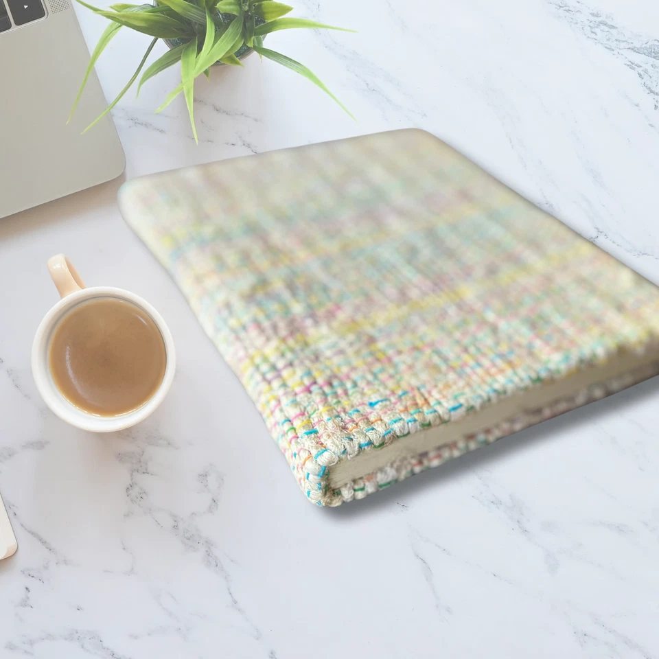 Recycled Viscose And Silk Yarn Notebook | Cotton Handmade Paper - Image 4 of 4