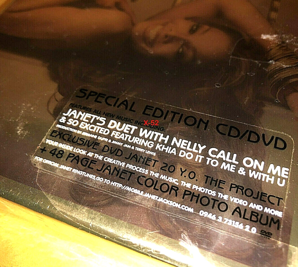 Janet Jackson 20 YO Special Edition CD w DVD Box Set w 48 page Photo Album Nelly - Image 2 of 4