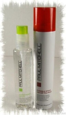 Paul Mitchell Sleek Serum 5oz + Hot Off Press 6oz Duo Set pure