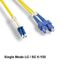 LOT 10pcs 3m LC to SC Single-Mode Fiber Optic Cable 9/125 Duplex Ethernet