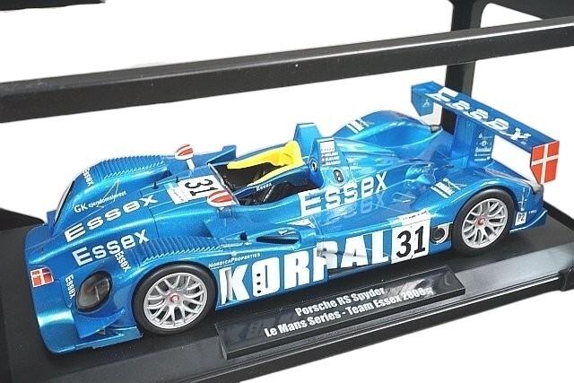 Norev 1/18 scale car Porsche RS Spyder Team ESSEX Le Mans 2008 #31