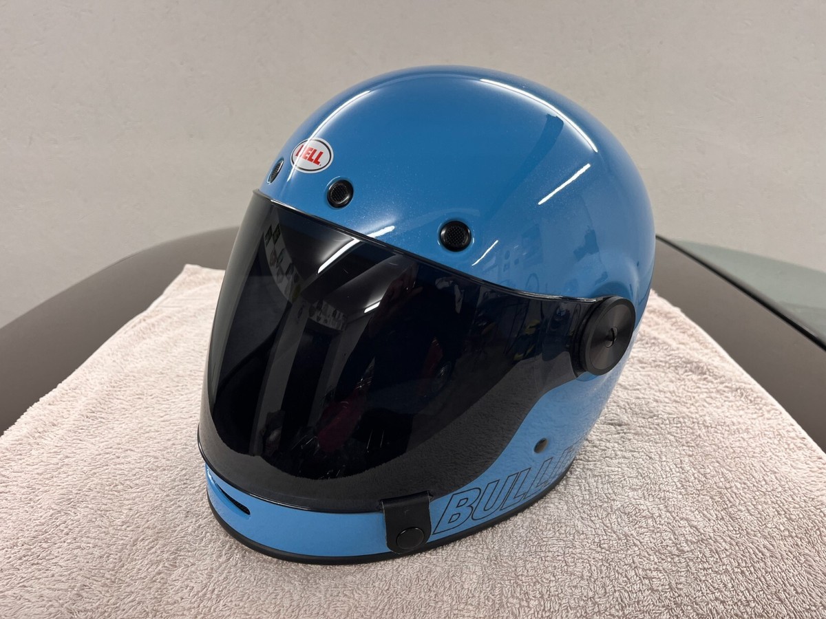 BELL BULLITT Classic Vintage Motorcycle Helmet M size Blue