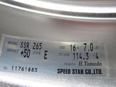 JDM Wheels Unused SSR 265 16×7J+50 4H×114.3 | eBay