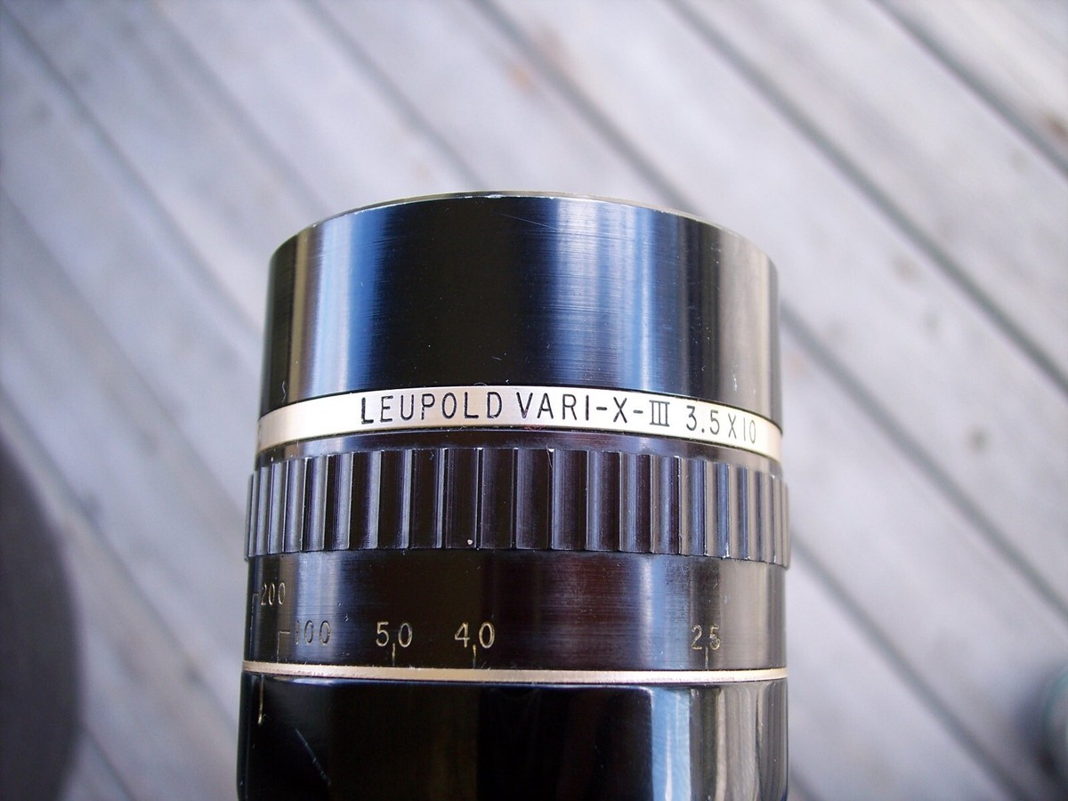 Leupold Vari X-III 3.5-10x40mm A.O. Gloss Vintage Scope 1981 Leupold Vari X-III 3.5-10x40mm A.O. Gloss Vintage Scope 1981