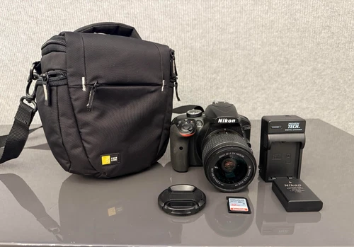 Nikon D3400 Digital SLR Camera  BLK Kit  AF-P DX VR 18-55mm Lens Tested READ