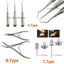 Dental Surgical Tooth Extraction Forceps Pliers Elevator Apical Root Tip Surgery