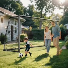 12x6/18.5x6.5/21x7/24x8ft Soccer Goals, 66mm Aluminum Heavy-Duty Soccer Goal