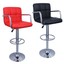 set of 2 swivel bar stool pu leather modern adjustable hydraulic barstool w/ arm
