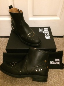 silver studded ankle boots