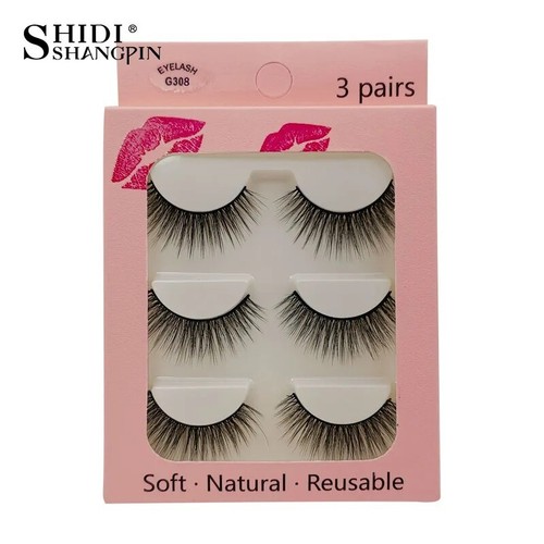 Wholesale Eyelashes 10 Boxes 3D Mink Lashes Natural Long False Eyelashes US Lash - Picture 8 of 18