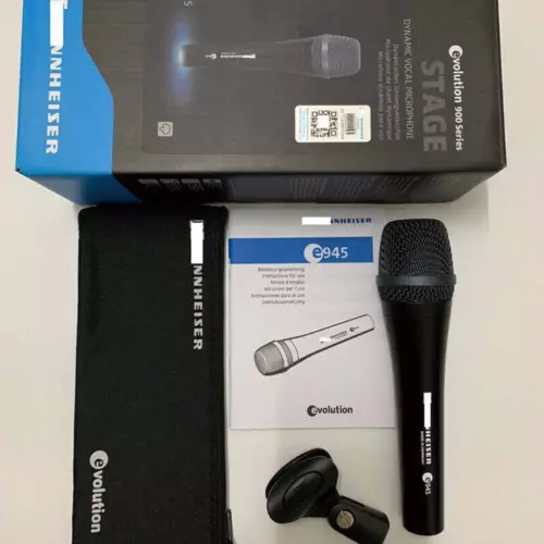 Sennheiser e945 Wired Super Cardioid Dynamic Handheld Microphone Black NEW - Picture 1 of 9