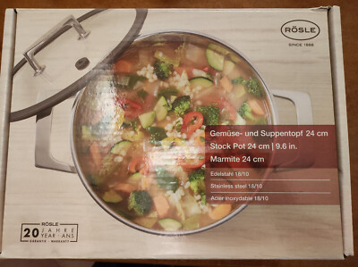 Rösle soup and vegetable pot stainless steel 18/10 24 cm 8L m.
