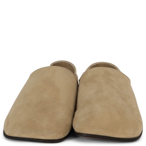 71749 auth LORO PIANA Wet Sand beige suede 2023 GRAVINA Loafers Flats Shoes 38 - Picture 2 of 9