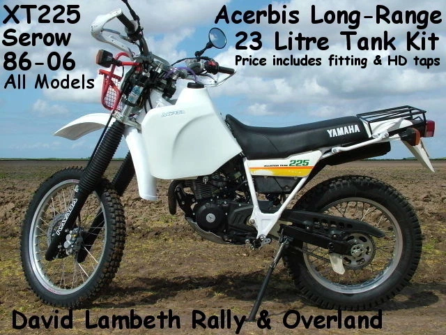 Yamaha XT225 Serow Serrow Acerbis 23 Litre Long Range Overland