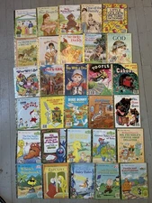 Little Golden Book Lot Of 30 Children’s Books Vtg Casper Bugs C Brown Sesame St
