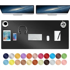 Leather Desk Pad ProtectorNon-Slip Mouse PadLaptop Desk PadOffice Mouse MatWa...