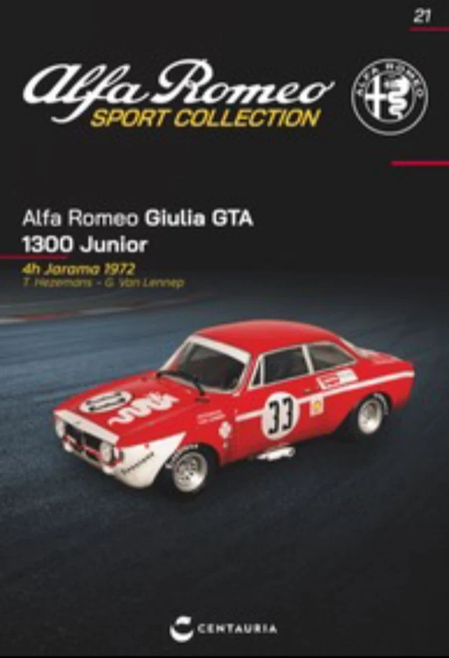 ALFA ROMEO GIULIA GTA 1300 JUNIOR - 1972  ALFA ROMEO SPORT COLLECTION  1:43 N#21 - Immagine 3 di 4