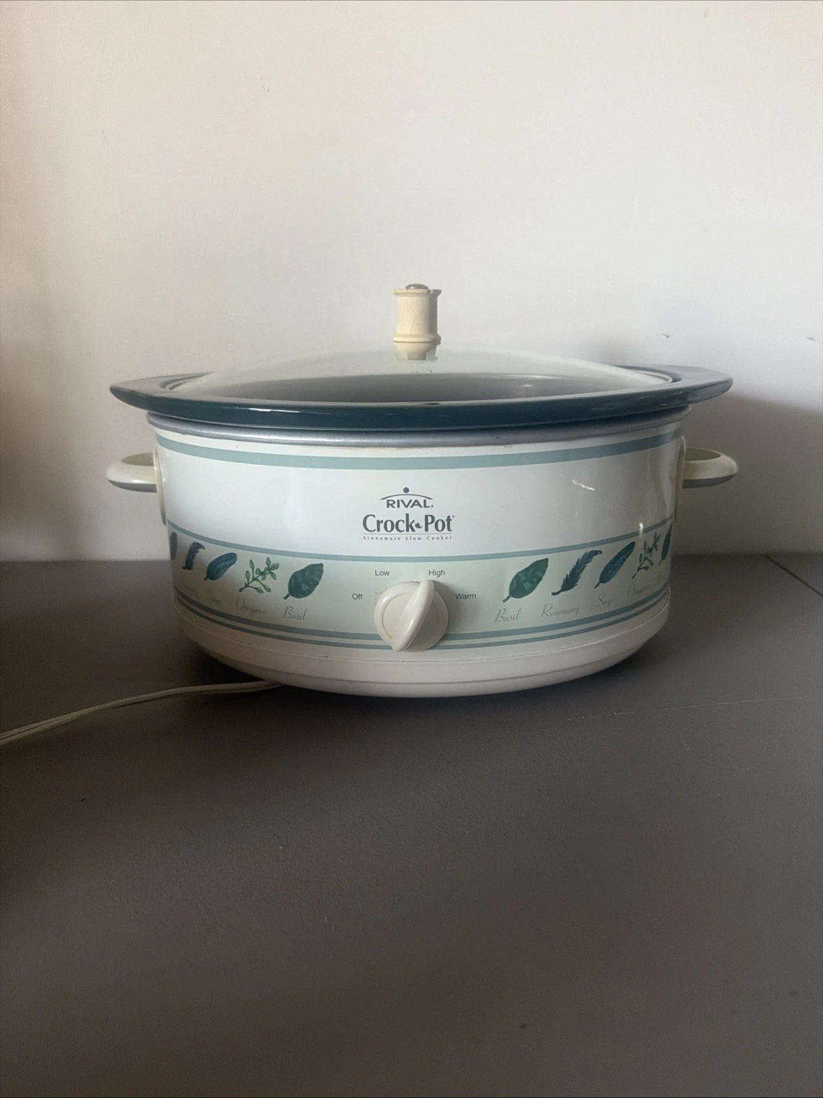 Vintage Rival 6-Quart Manual Slow Cooker Model SCV600 Crock Pot