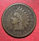 1868 US Indian Head Cent! FINE Details! Lower Mintage! Semi Key Date! Old Coin!
