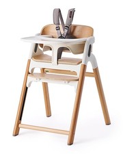 Wooden High Chair For Babies Convertible Baby Highchair With Food-Grade Tray