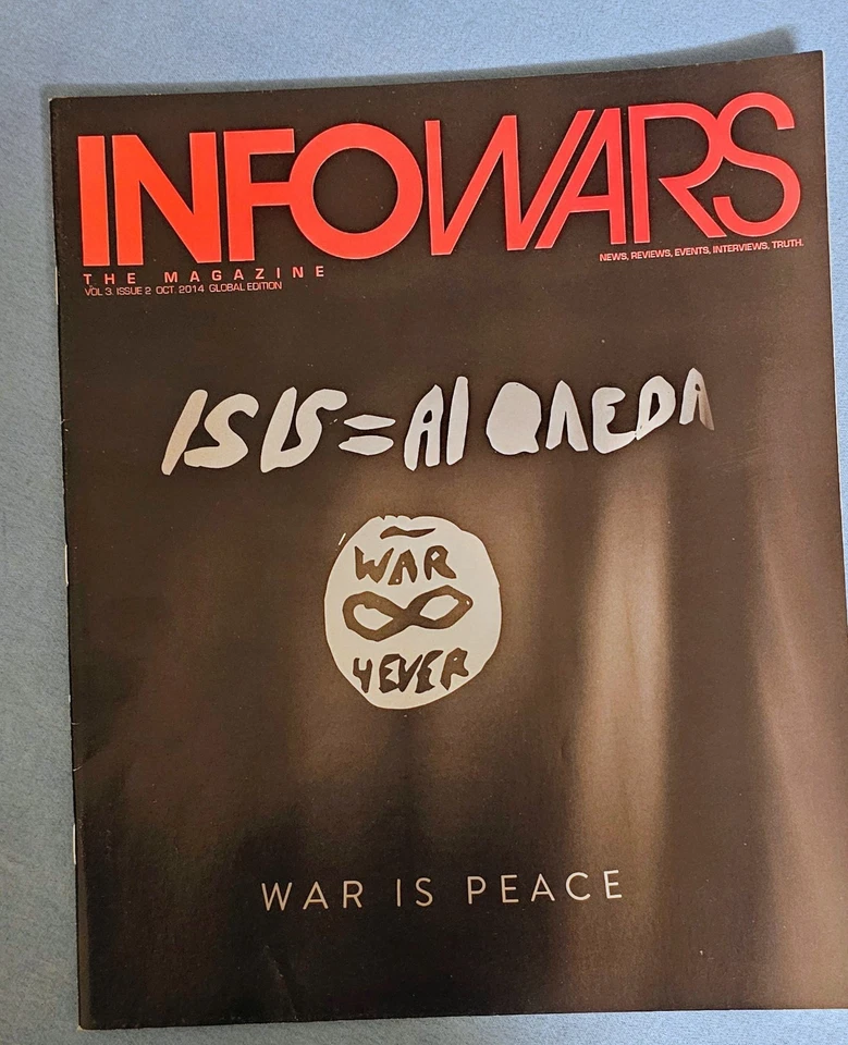 INFOWARS Magazines Complete VOL. 3   Issues 1,2 3, and 14  Bumberstickers - Imagem 3 de 4