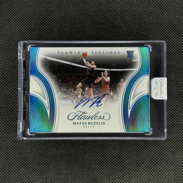 2024-25 Panini Flawless Finishes Matas Buzelis Platinum 1/1 #FF-MBB Auto Rookie