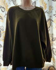 Old Navy Pullover Sweatshirt Women's Size Large Green Cotton Blend