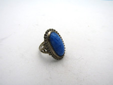 Stunning Sterling Silver 925 Blue Quartz Stone Designer Ring Size 4 Z61