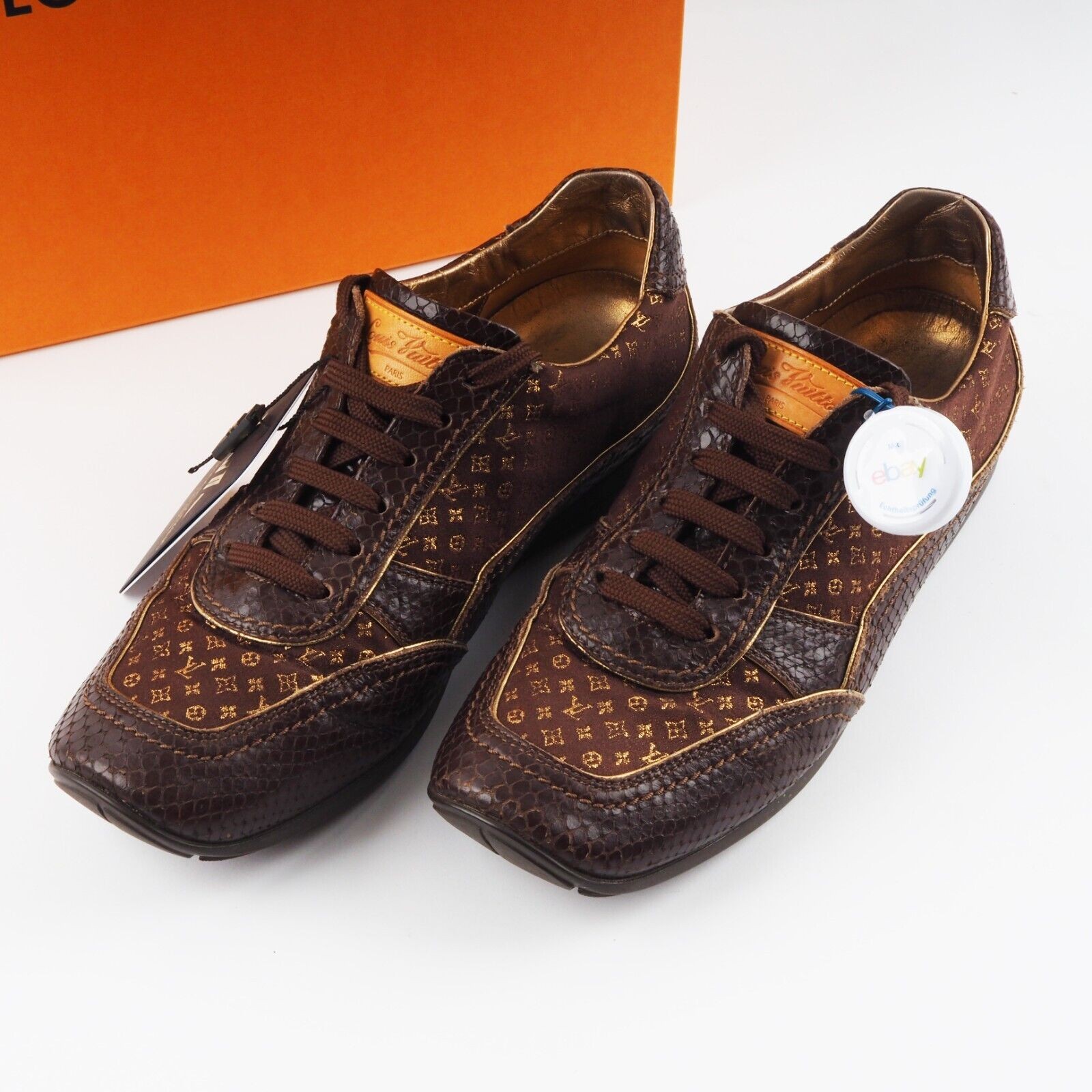 LOUIS VUITTON Python Brown / Gold Luxury Designer… - image 2