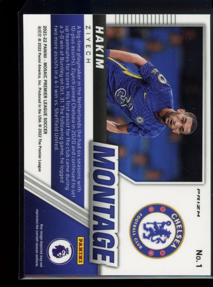 2021-22 Panini Mosaic Premier League #1 Hakim Ziyech Montage Mosaic - Image 2 of 2