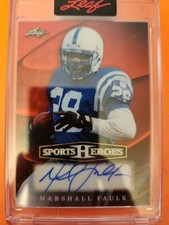 2026 Leaf Sports Heros Marshall Faulk Autograph 1/1 #BA-MF2