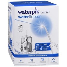 Waterpik Ultra Dental Easy Water Flosser 6 Tips WP-100W White New