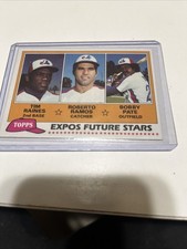 1981 Expos Future Stars (Tim Raines / Roberto Ramos / Bobby Pate) FS, #479 EX