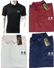 Image of UNDER ARMOUR BRAND NEW SHORT SLEEVE HEAT GEAR STRETCH POLO SHIRT