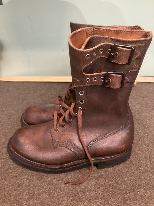 French Double Buckle Indochina Boots 1950’s-1960’s Size 40 Unissued #2