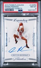 2019-20 Panini Flawless Legendary Scripts 18/25 Dennis Rodman Auto PSA 8 R6220J