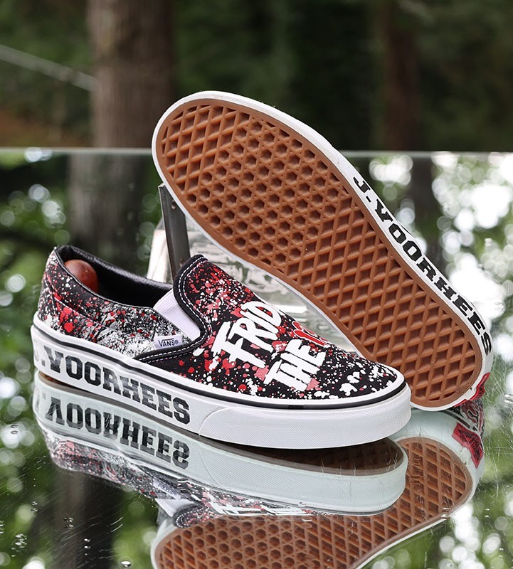 Vans Classic Slip On House of Terror Friday The 13th Sz 7.5 Custom VN0A4U38ZPL View 6