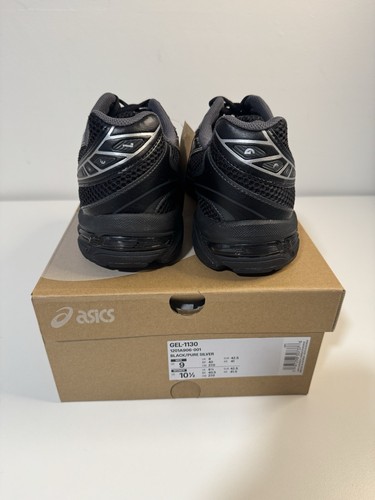 ASICS Gel-1130 Black Pure Silver Men’s Size 9 / Women’s 10.5 1201A906-001 NEW - Picture 5 of 8