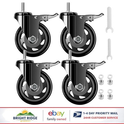 Stem Casters with Robust Steel Housing for Enhanced Stability