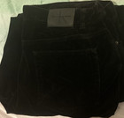 Calvin Klein Jeans Women’s Wide-Leg Black Solid 100% Cotton Jeans Size 16 — photo 1