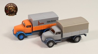 Wiking 1:87 H0 - Set Opel Blitz LKW´s Pritsche/Plane - ohne OVP - H 655