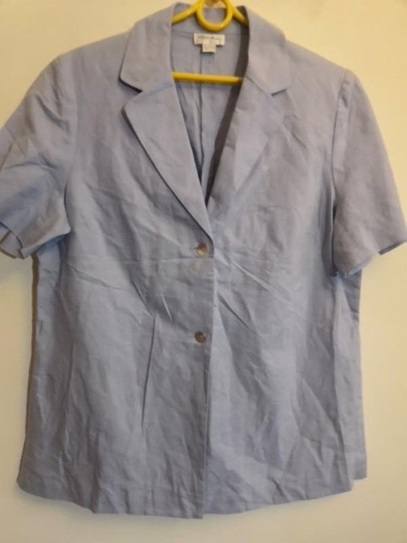 Women Peter Hahn Shirt Grey Cotton XXL