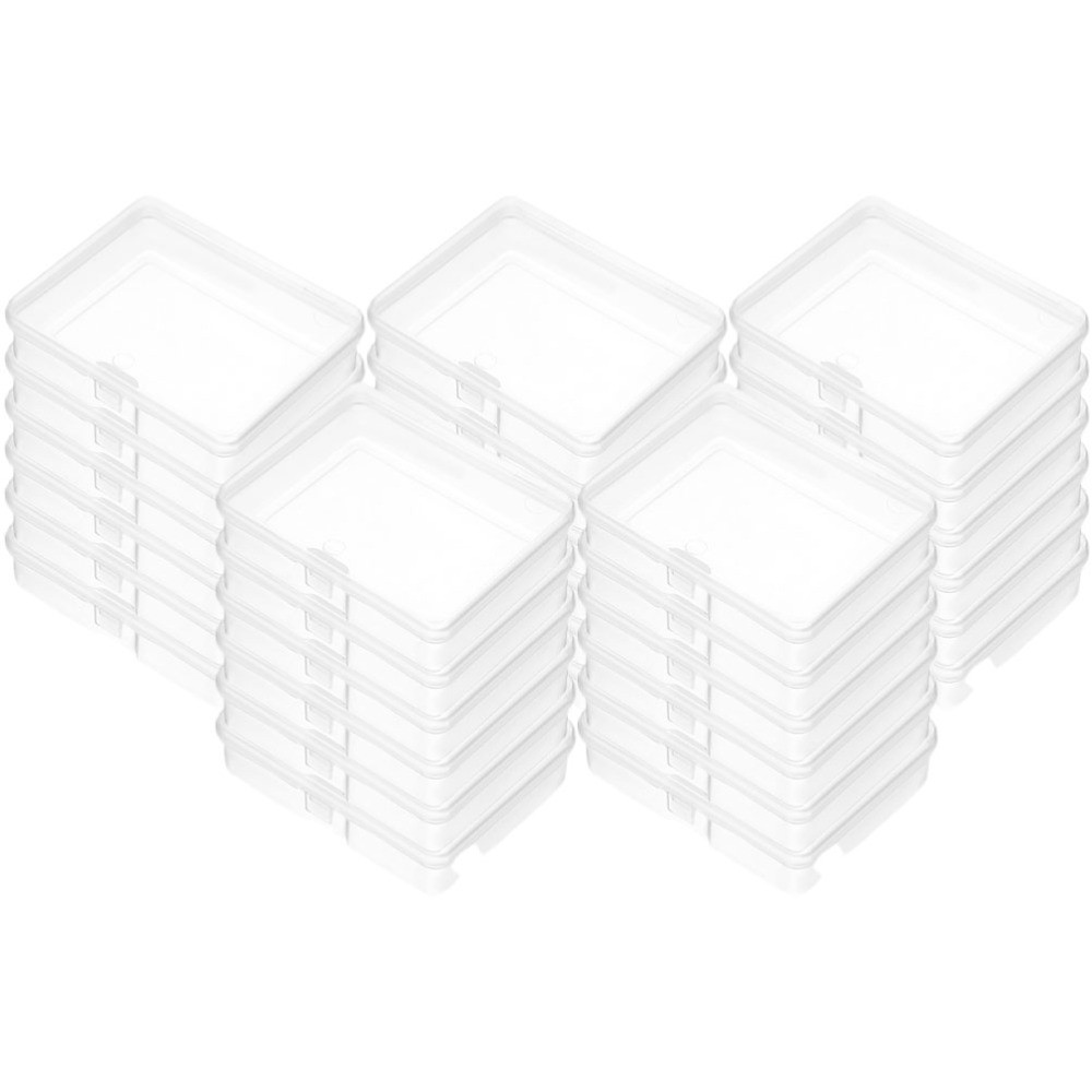 30-Piece Plastic Bead Storage Box for Crafting Supplies  