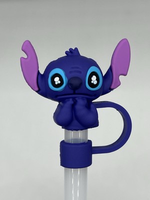 Disney Stitch Straw Covers Toppers Tumbler Stanley Cup Accessories NEW  3D 