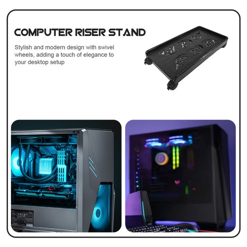 Computer Host Bracket Shopping Baby Cart on Wheels Rolling Stand - 第 10/12 張圖片